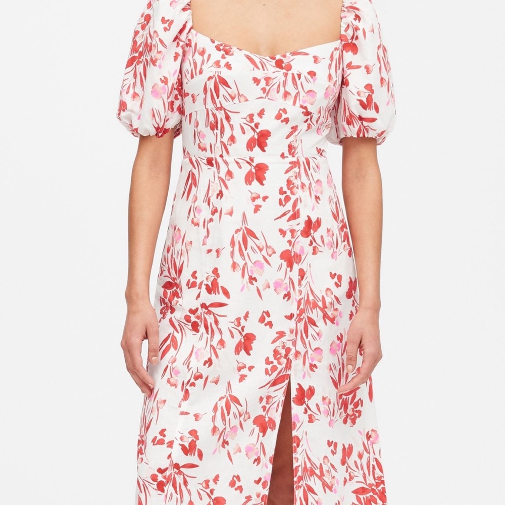 Banana Republic Puff Sleeve MIDI Dress
